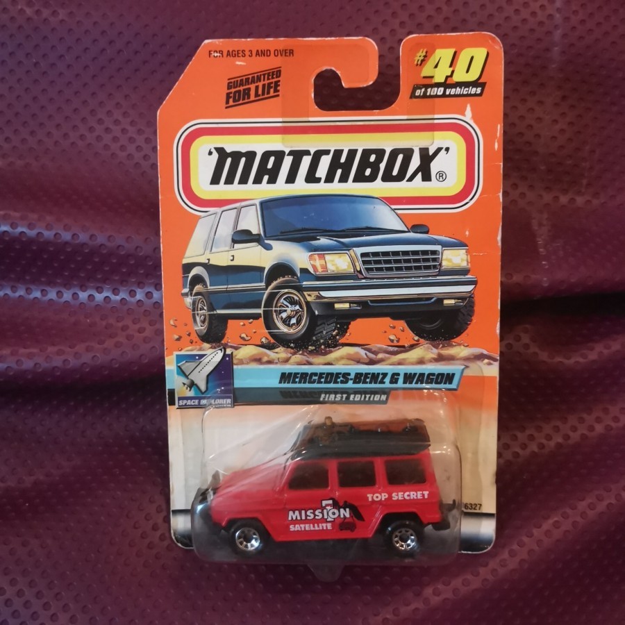 Matchbox Mercedes G Wagon Merah Mission Satellite First Edition