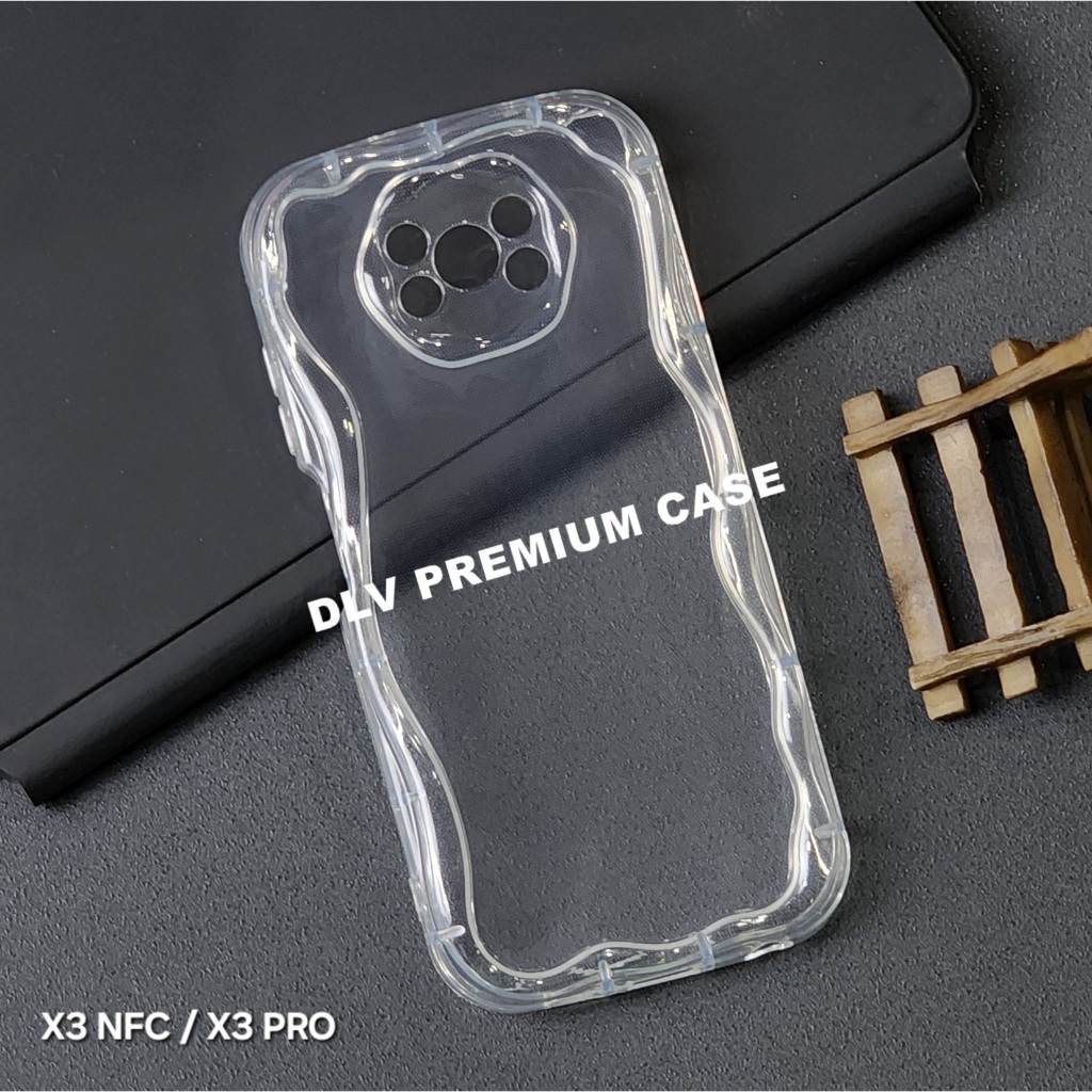 POCO X3 POCO X3 NFC POCO X3 PRO CASE MELTING WAVY CLEAR CASE  POCO X3 POCO X3 NFC POCO X3 PRO G01