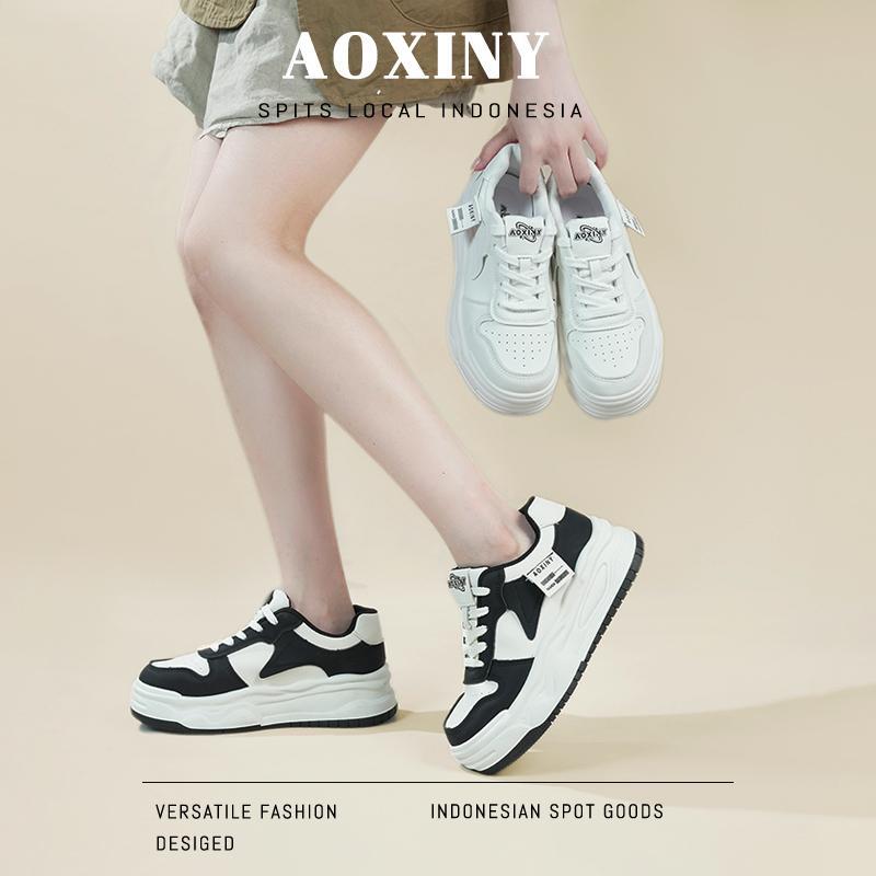 AOXINY Sepatu Putih Wanita Sepatu Wanita Original Sepatu Tinggi Sepatu Wanita Sepatu Sneakers Wanita