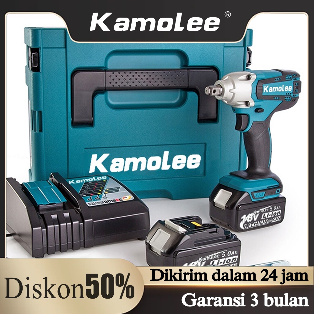 【Penjualan langsung pabrik + Garansi 3 bulan】Kamolee DTW285 by Makita DTW285 520N.m 1/2 Inch Torque 