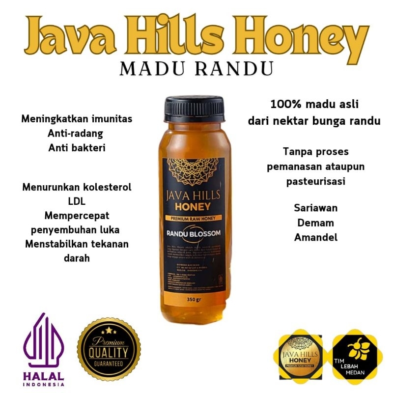 

Madu Randu Murni 350gram 100% Asli Java Hills Honey Premium Raw Honey| Original Garansi Asli Kualitas Terbaik
