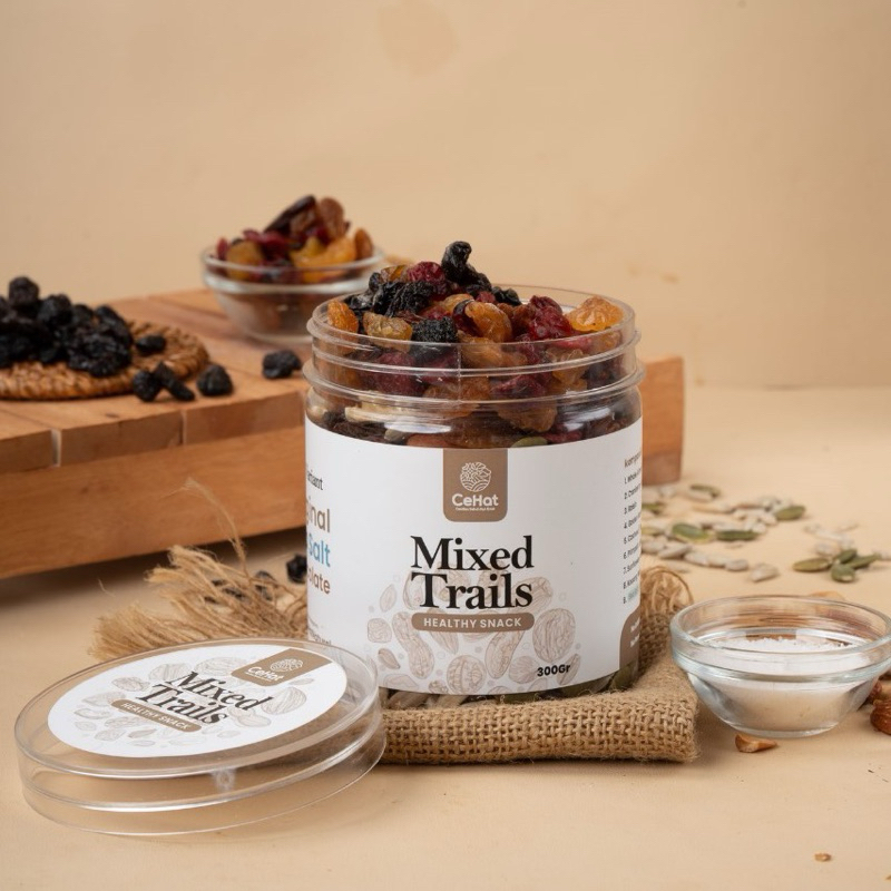 

RB CeHat Trail mix Premium Cemilan Sehat Enak Diet Rendah Kalori Dried Fruit Roasted Premium 300 500