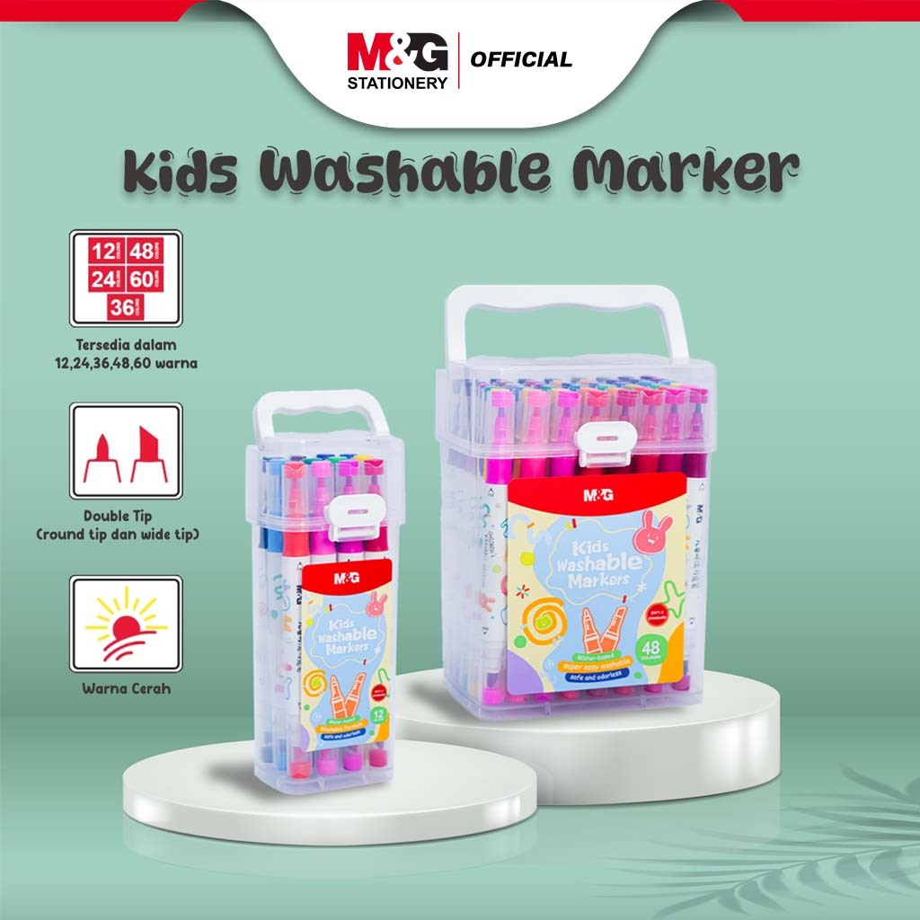 

M&G Double-tip Triangle Art Marker 12 / 24 / 36 / 48 Colors