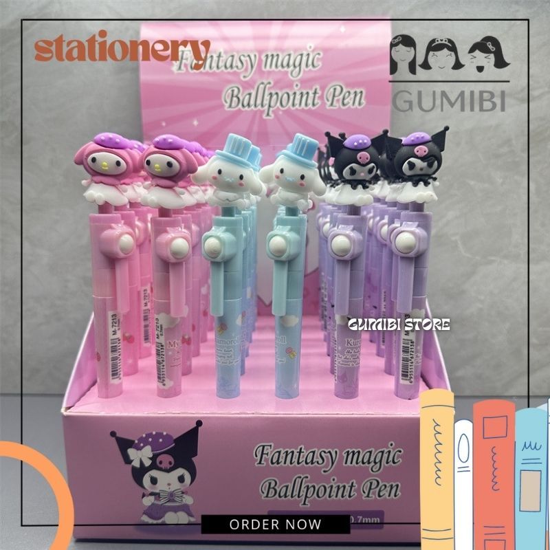 

PULPEN ROLLING BALL SANRIO KUROMI CINNAMOROL KUROMI GEL PEN SANRIO ANTI GABUT STRESS LUCU TERMURAH