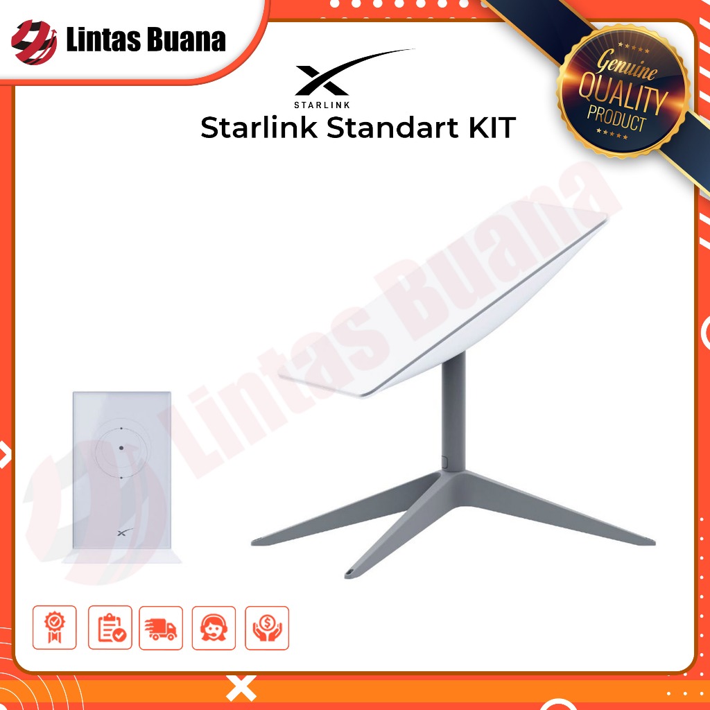 STARLINK STANDARD INTERNET KIT SATELLITE ANTENNA & WIFI ROUTER KIT - DUAL-BAND- SPACEX