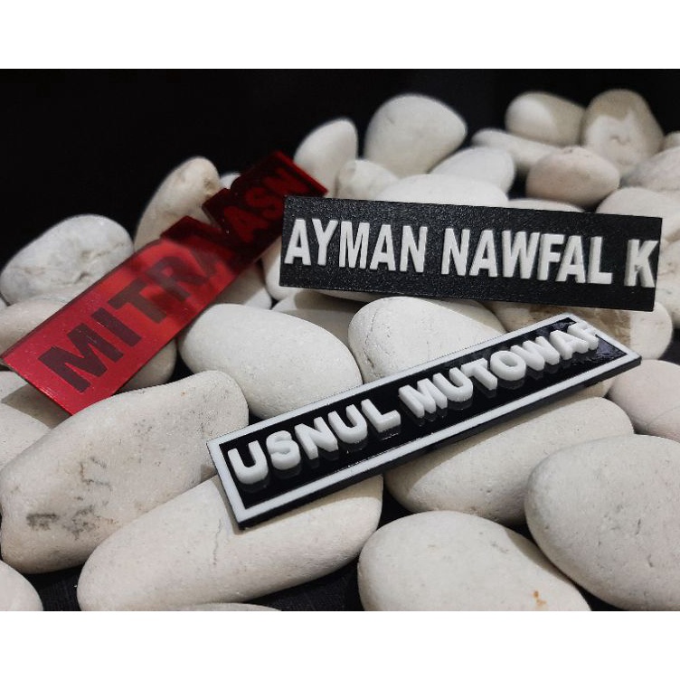 

Name Tag Text Timbul Papan Nama ID card KODE C2A8