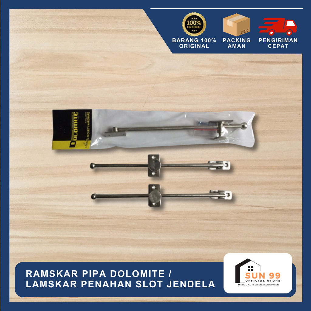 Ramskar Pipa Dolomite / Lamskar Penahan Slot Jendela