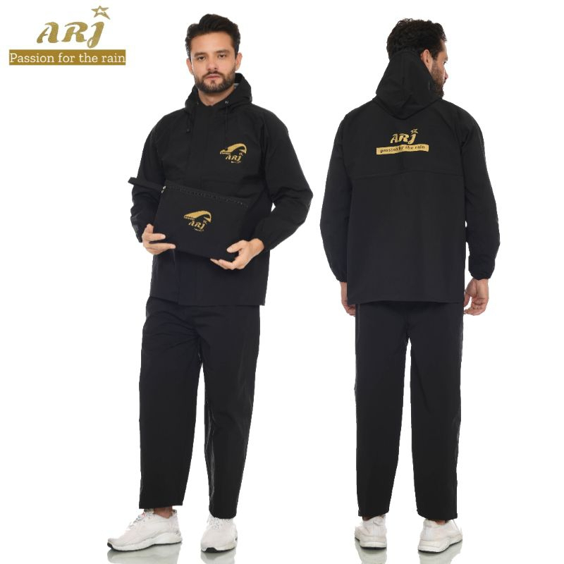 Jas Hujan ARJ Original Dewasa Anti Rembes & Anti Bocor Mantel Hujan Pria Tas Mantel Wanita Pria Jaz 