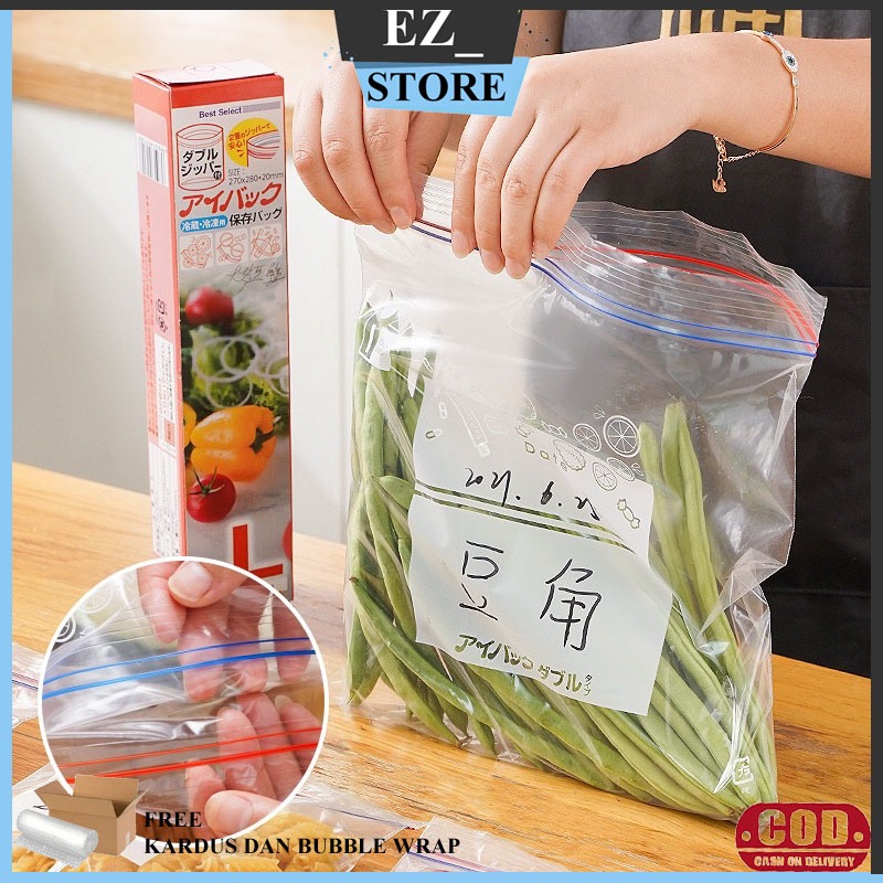 (EZ)Plastik Zip Ziplock Zipper bag plastik klip / Kantong Food Grade Serbaguna