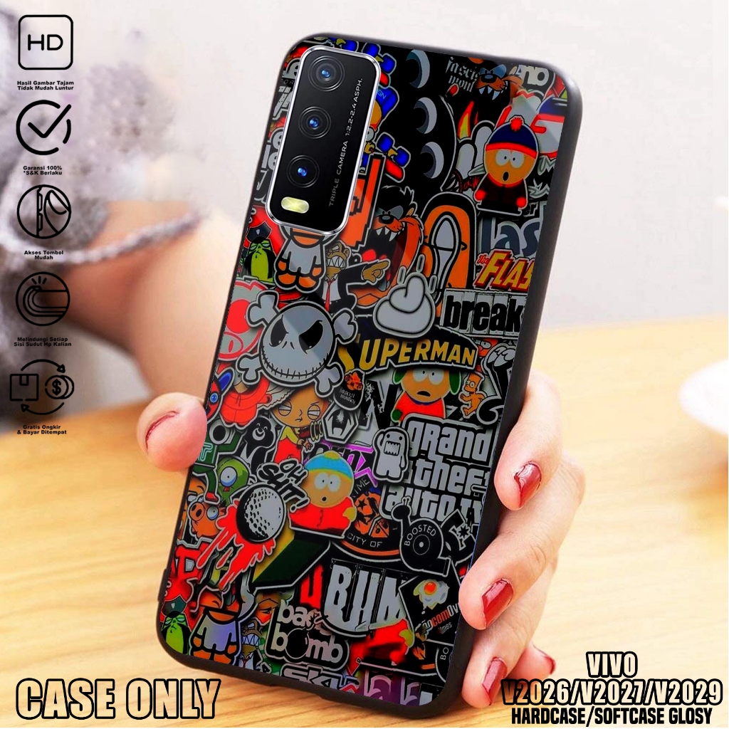 Case VIVO VIVO V2026 / V2027 / V2029 - Casing VIVO V2026 / V2027 / V2029 [ GRVTY ] Silikon VIVO V202