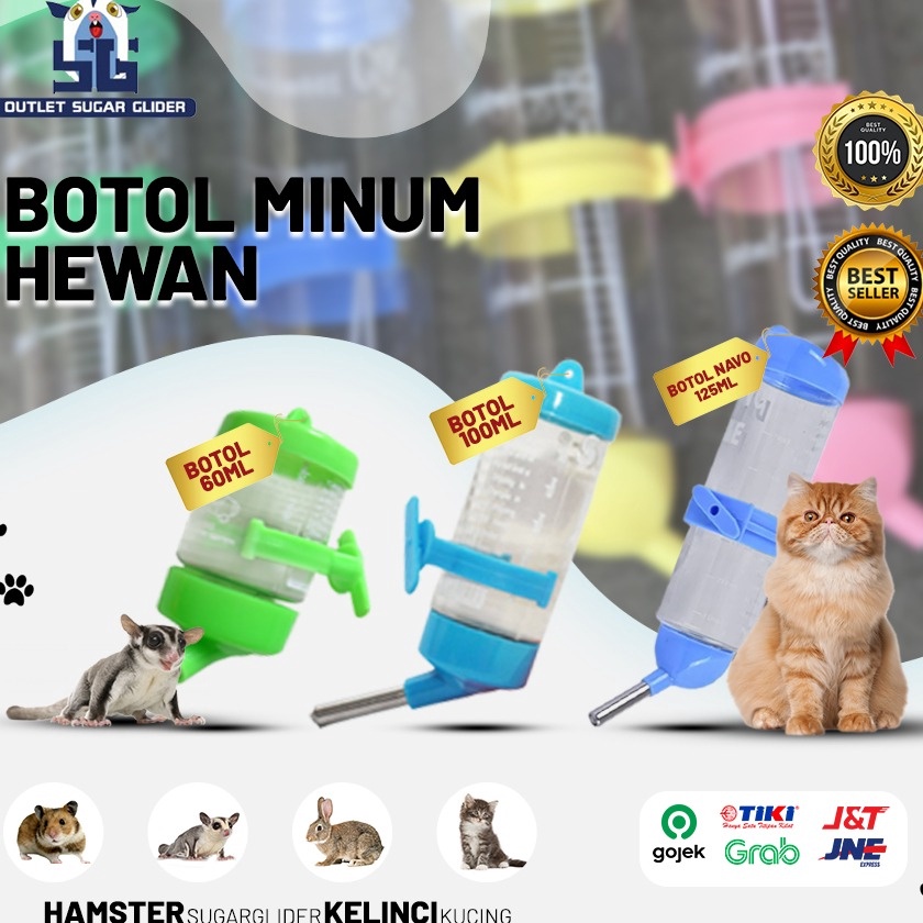 FG2 BOTOL MINUM PET DRINK SUGAR GLIDER  KELINCI  GERBIL  HAMSTER  KUCING
