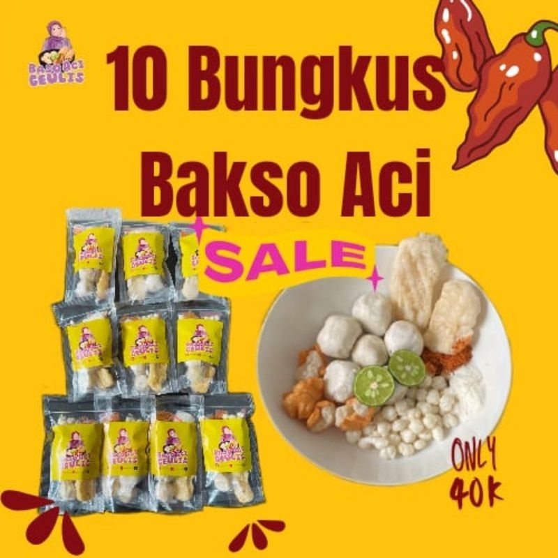

Baso Aci Geulis,Paket Gemeter 10 Bungkus