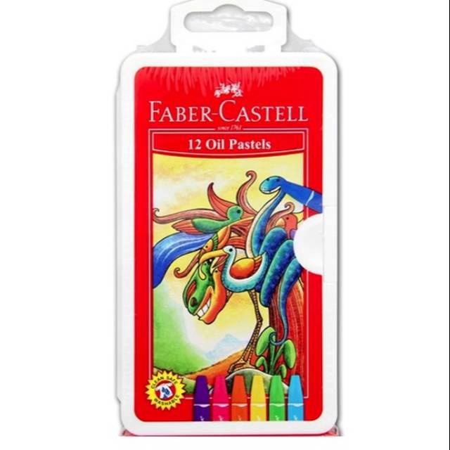 

SERU Crayon oil pastel 12 warna Faber Castell