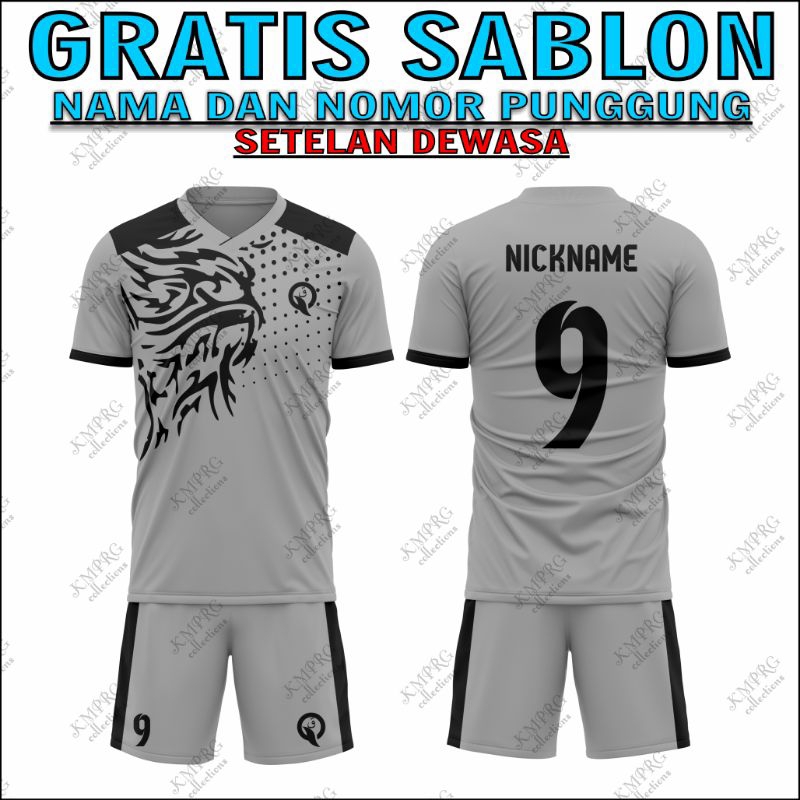 JERSEY FUTSAL CUSTOM NAMA DAN NO PUNGGUNG MCN001