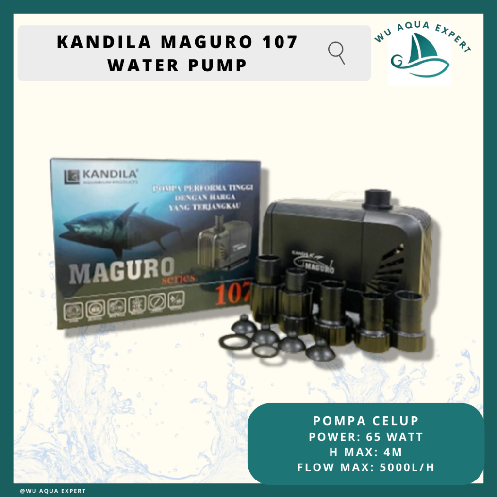 KANDILA MAGURO 107 Pompa Celup Kolam Ikan Water Pump Kolam