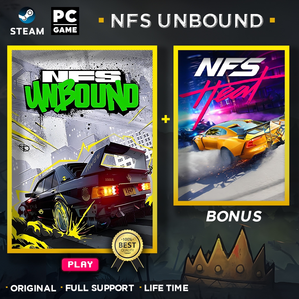 Need For Speed Unbound Palace Edition + Need For Speed Heat PC Original Game - DL/Download
