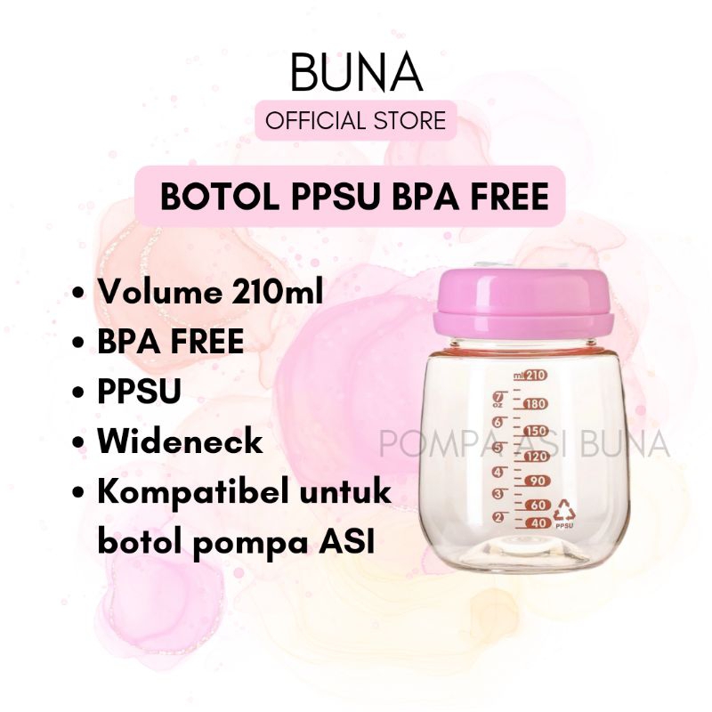 BOTOL PPSU DENGAN TUTUP UNTUK POMPA ASI DAN MENYIMPAN ASI BISA UNTUK POMPA ASI SPECTRA