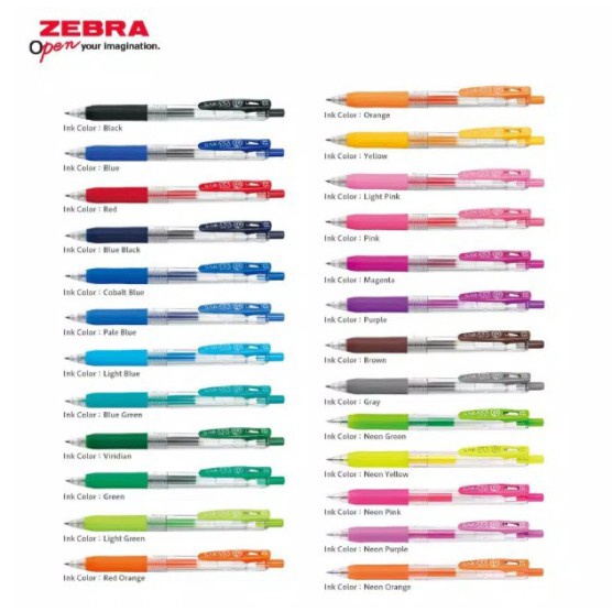 

SPESIAL Pulpen Zebra Sarasa 5 Zebra Sarasa Clip