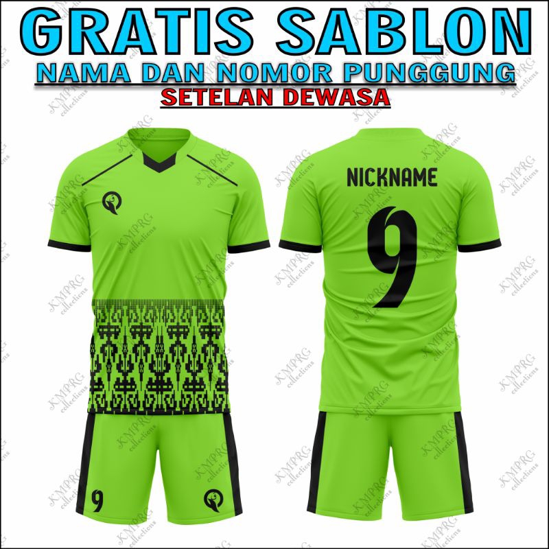 JERSEY FUTSAL CUSTOM NAMA DAN NO PUNGGUNG PRC002