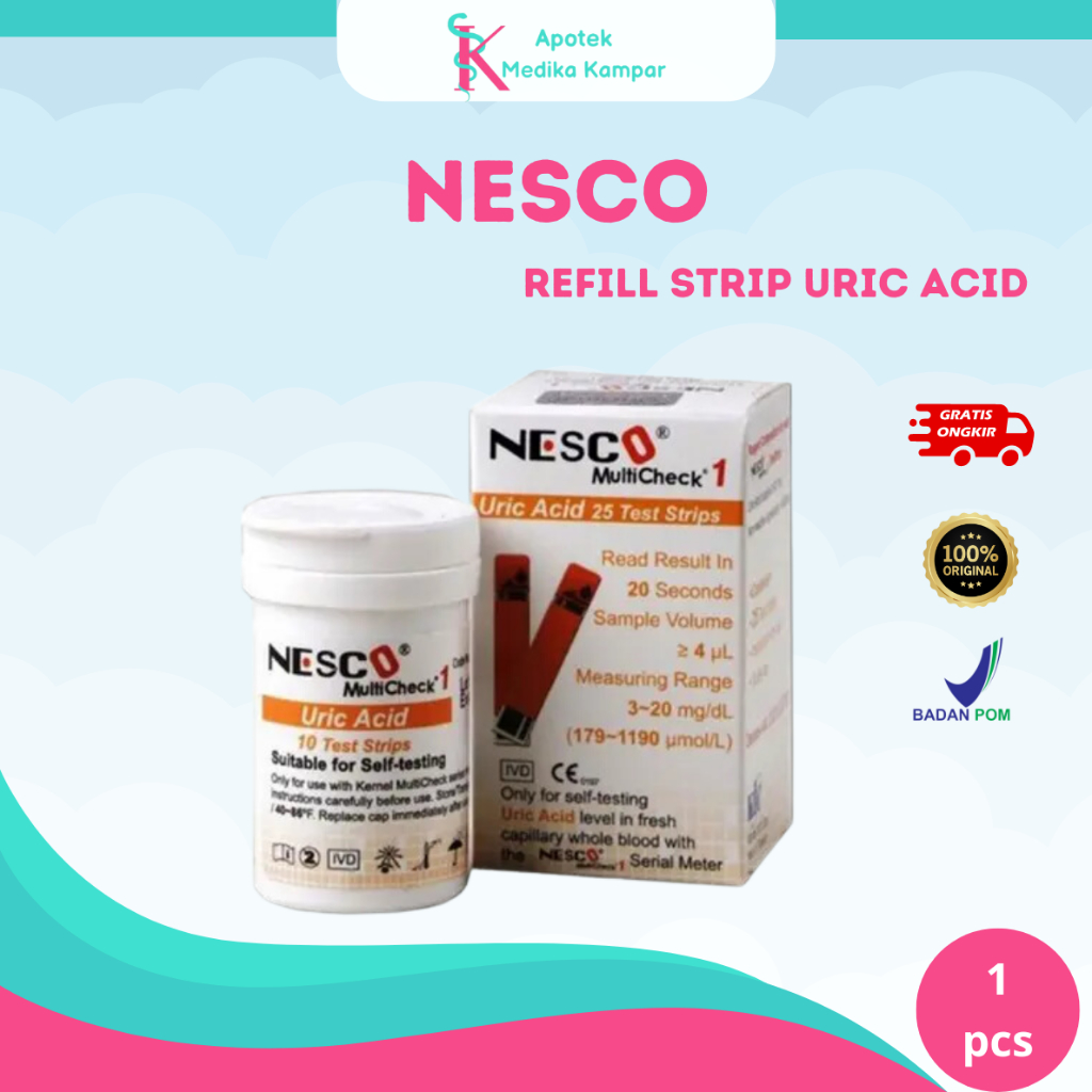 Strip Nesco Asam Urat Nesco Uric Acid Strip Asam Urat Nesco