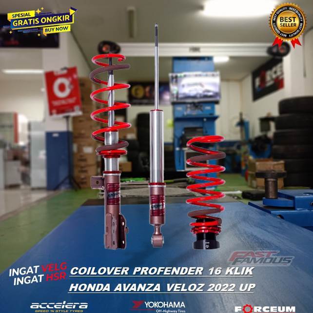 Coilover profender avanza veloz 2022 up pnp 16 klik original coilover profender hsr fitz