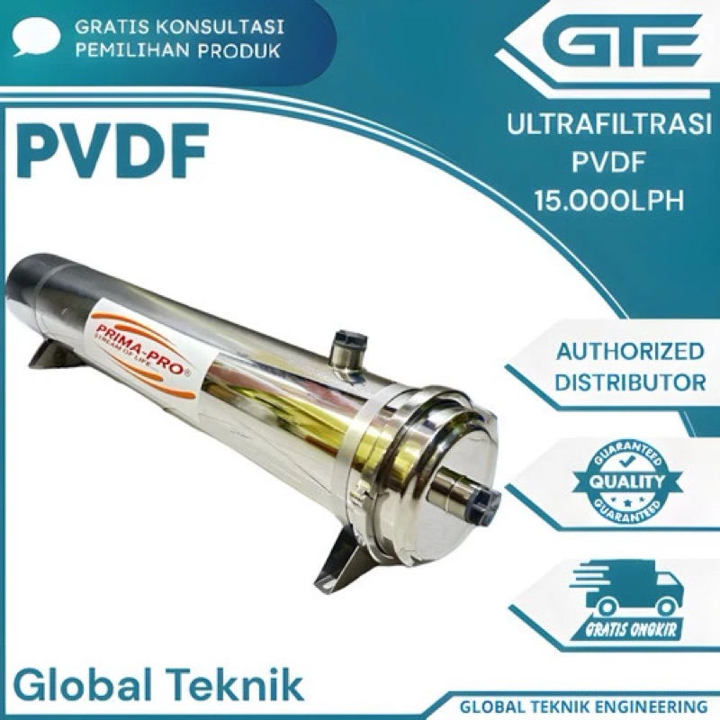 ultrafiltrasi pvdf   UF PVDF 15000 Lph Ultrafiltrasi Industri