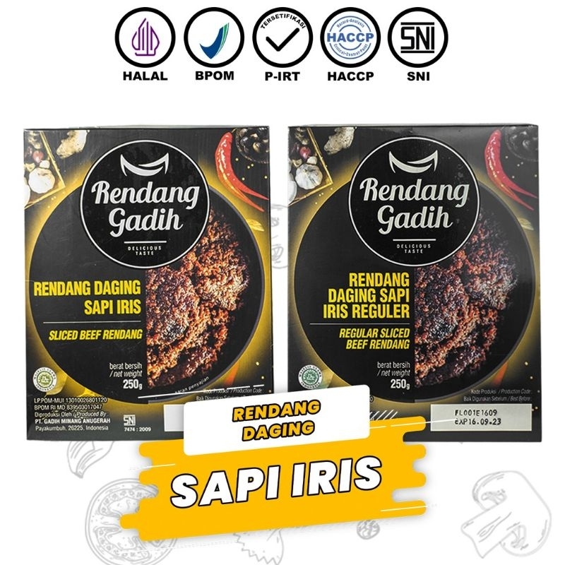 

Rendang Gadih - Rendang Sapi Iris Makanan Instan