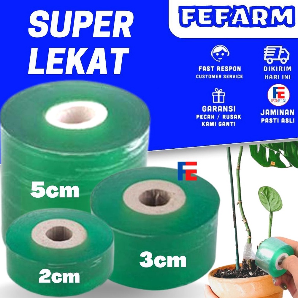 

SPONTAN Grafting Tape 2cm 3cm 5cm x 1meter Parafilm Plastik Okulasi Polyolefin FEARM