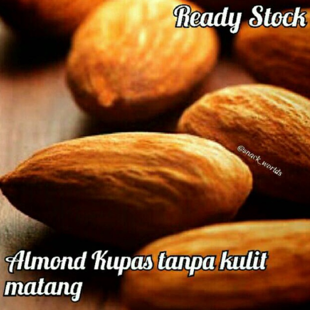 

DISKON BESAR 1Kg Roasted Almond Kupas tanpa kulit matang