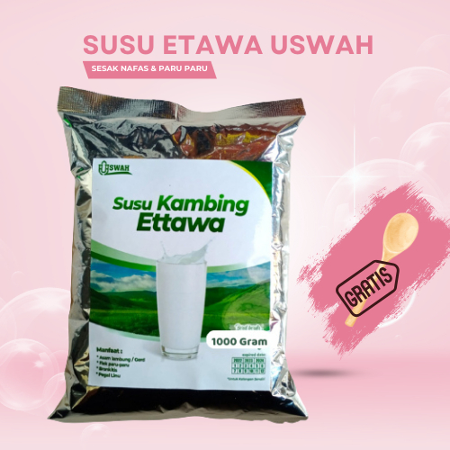 

SUSU KAMBING ETAWA USWAH 1KG UNTUK SESAK NAFAS PARU PARU ASMA