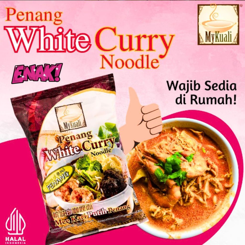 

TERMURAH MIE IMPORT PREMIUM MYKUALI PENANG WHITE CURYY Instant Noodle Mie Kari Putih Malaysia
