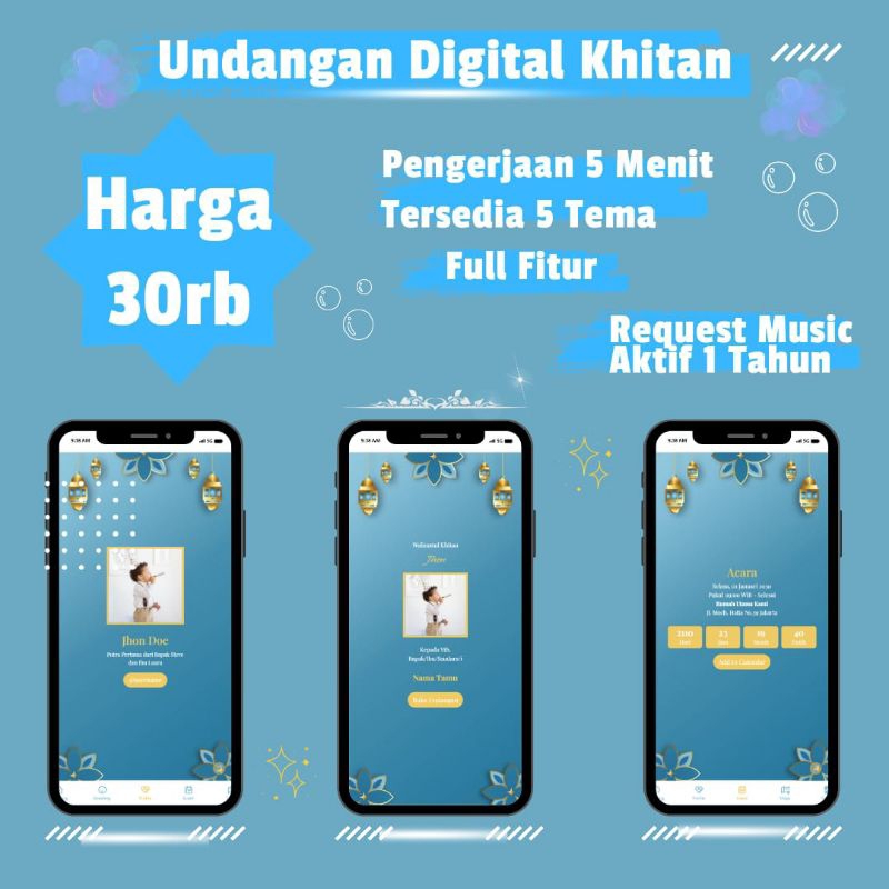 Undangan Desain Khitan Kreatif