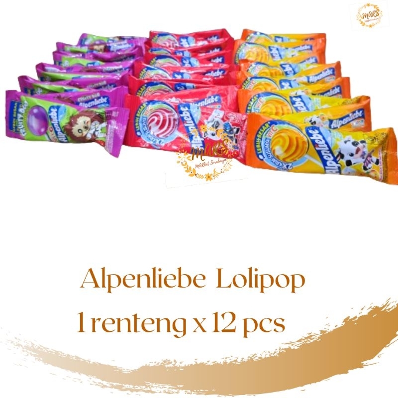 

Alpenliebe Lolipop 1 renteng x 12 pcs