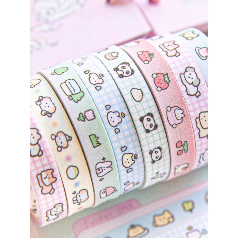 

1roll 2meter Stiker Washitape Sticker Roll Border Untuk Dekorasi Pinggiran Tepi Jurnal