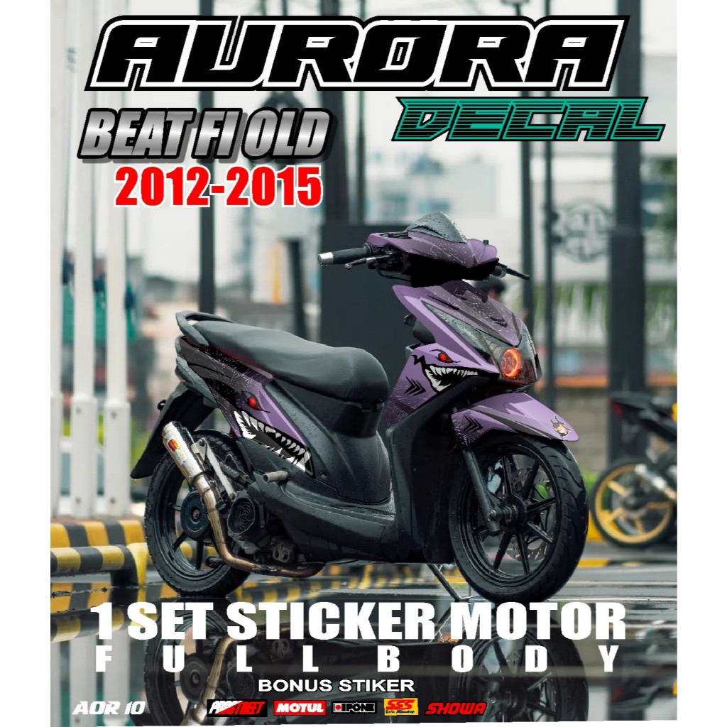 COD STICKER TERBARU BEAT FI OLD BEAT TAHUN  2012 2013 2014 2015 DESAIN GRAVIS SIMPEL WARNA TERBARU T