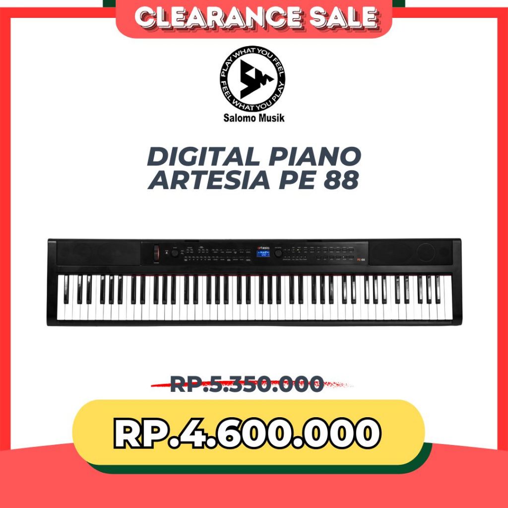 Mobile Piano Digital Piano Artesia PE 88 FREE Gigbag PE88