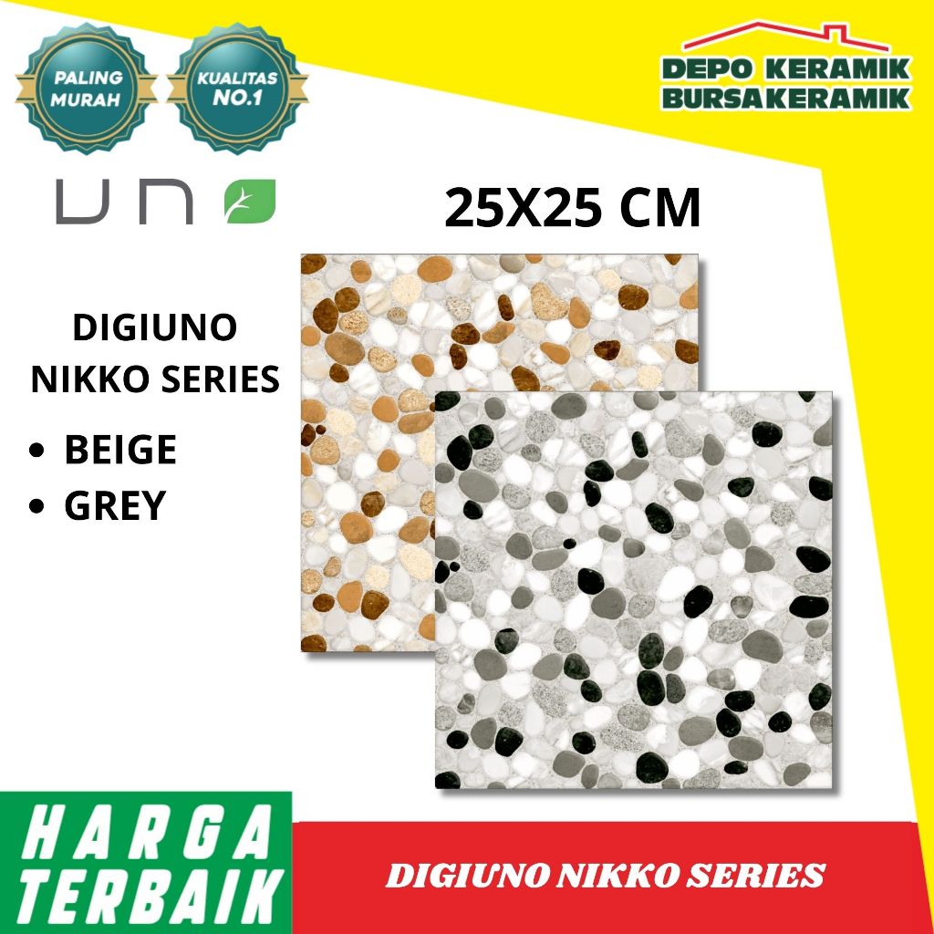 DIGIUNO 25X25 NIKKO BEIGE EMBOSSED G1 / DIGIUNO 25X25 NIKKO GREY  EMBOSSED G1