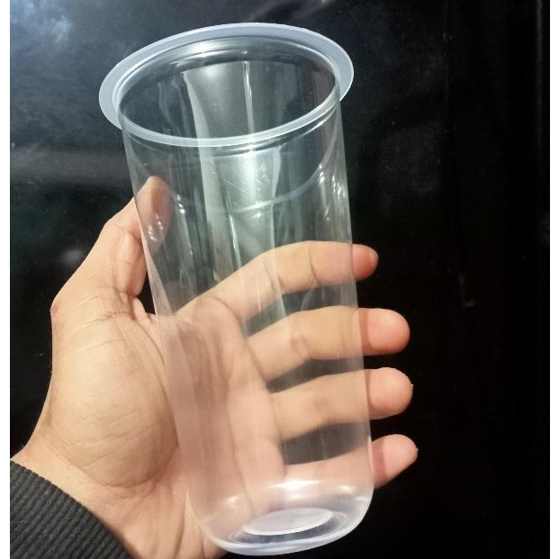 Gelas Oval Tipis 22 OZ /TERMURAH/CUP BOBA