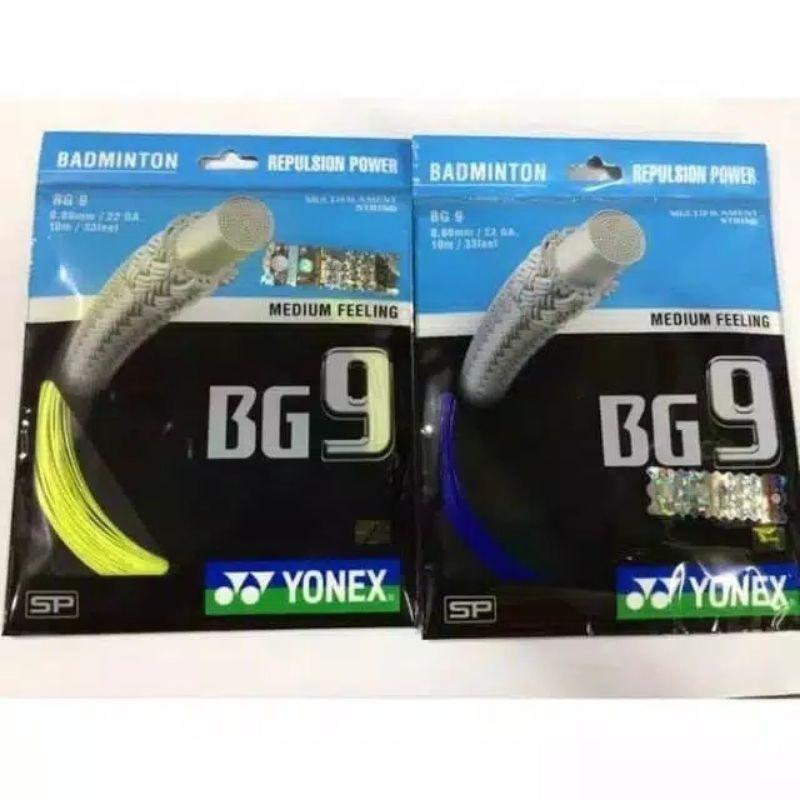 SENAR YO NEX- STRING BADMINTON BG 9 BG9 ORIGINAL SP BERGARANSI