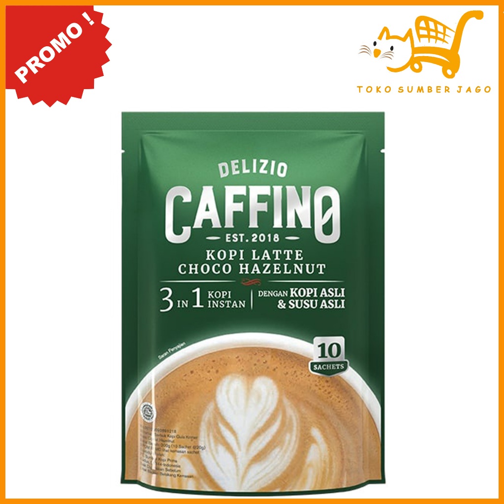 

CAFFINO Kopi Latte Choco Hazelnut isi 10Sahects x 20gr