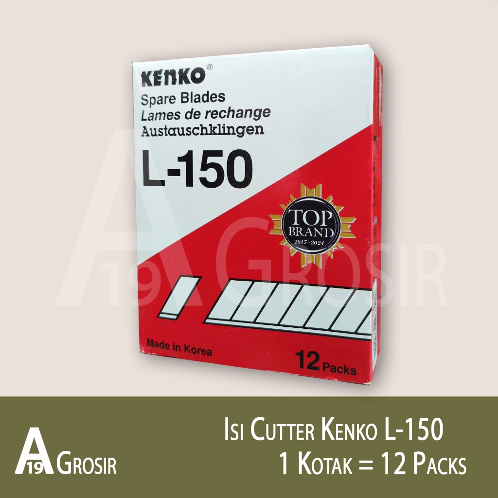 

(1KOTAK=12PACK) Isi Cutter Kenko Besar L150