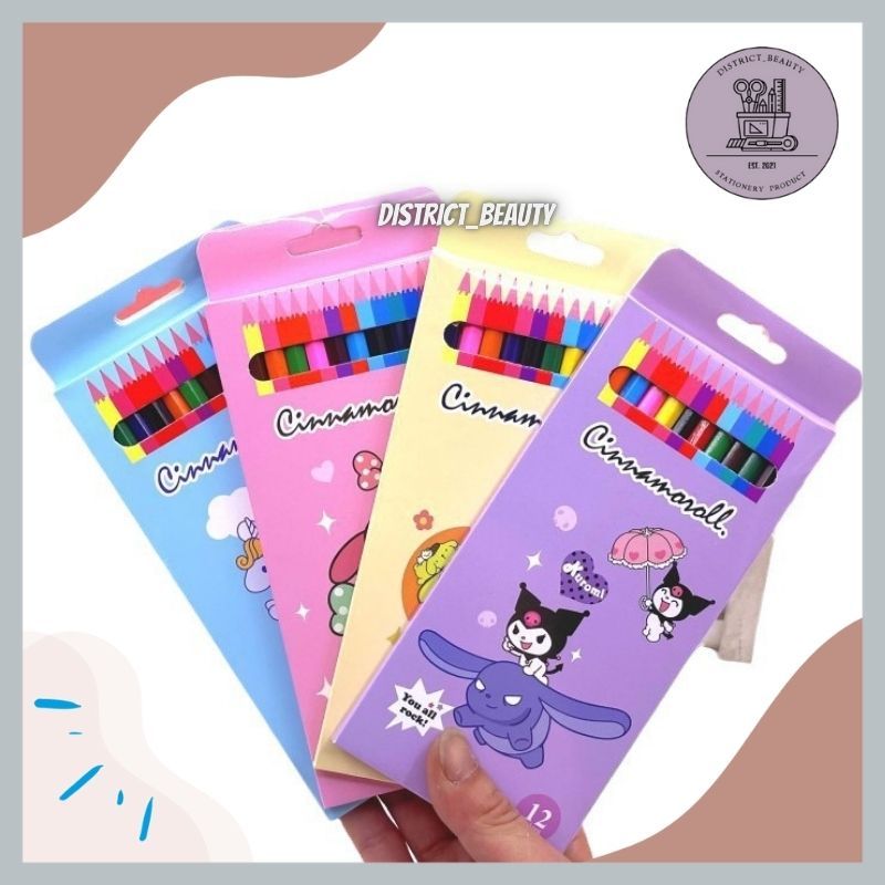

PENSIL WARNA SANRIO ISI 12 WARNA PENSIL WARNA KAYU SANRIO LUCU TERMURAH