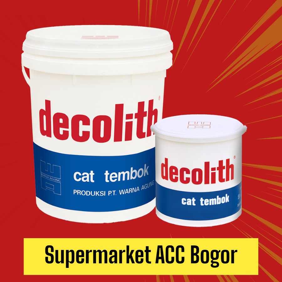 Cat Tembok Interior Exterior Decolith 5 KG - Cat Dinding Decolith - Cat Tembok Interior - Cat Dindin