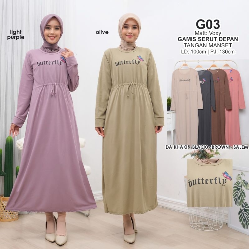 Gamis Voxy Serut Depan