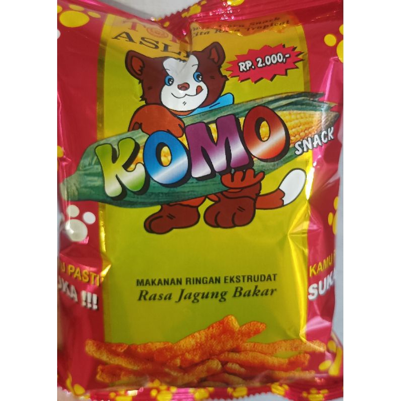 

Komo Snack Makanan Ringan Ekstrudat Rasa Jagung Bakar 38gr