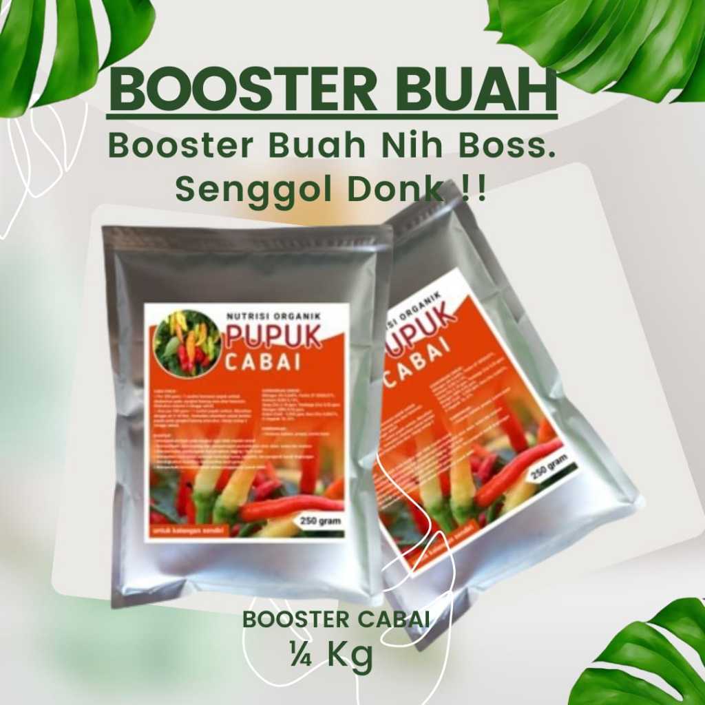 Pupuk Organik Booster Cabai Cabe Pupuk Pelebat Cabai Cabe Perangsang Buah dan Anti Rontok