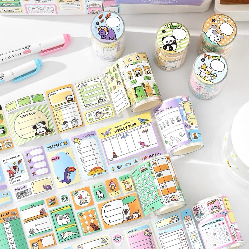 

sticker roll notes journalling hewan readystock B1130