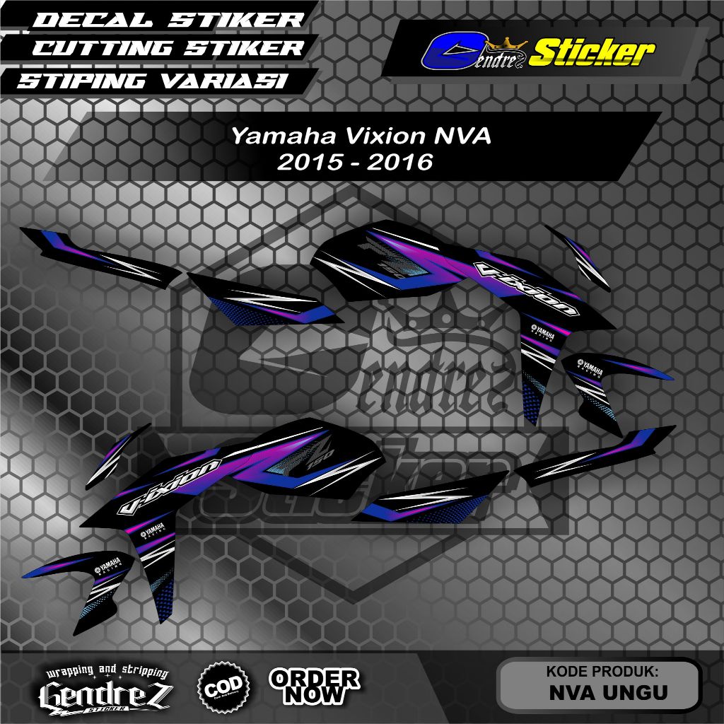 striping vixion NVA, lis vixion NVA minimalis simpel