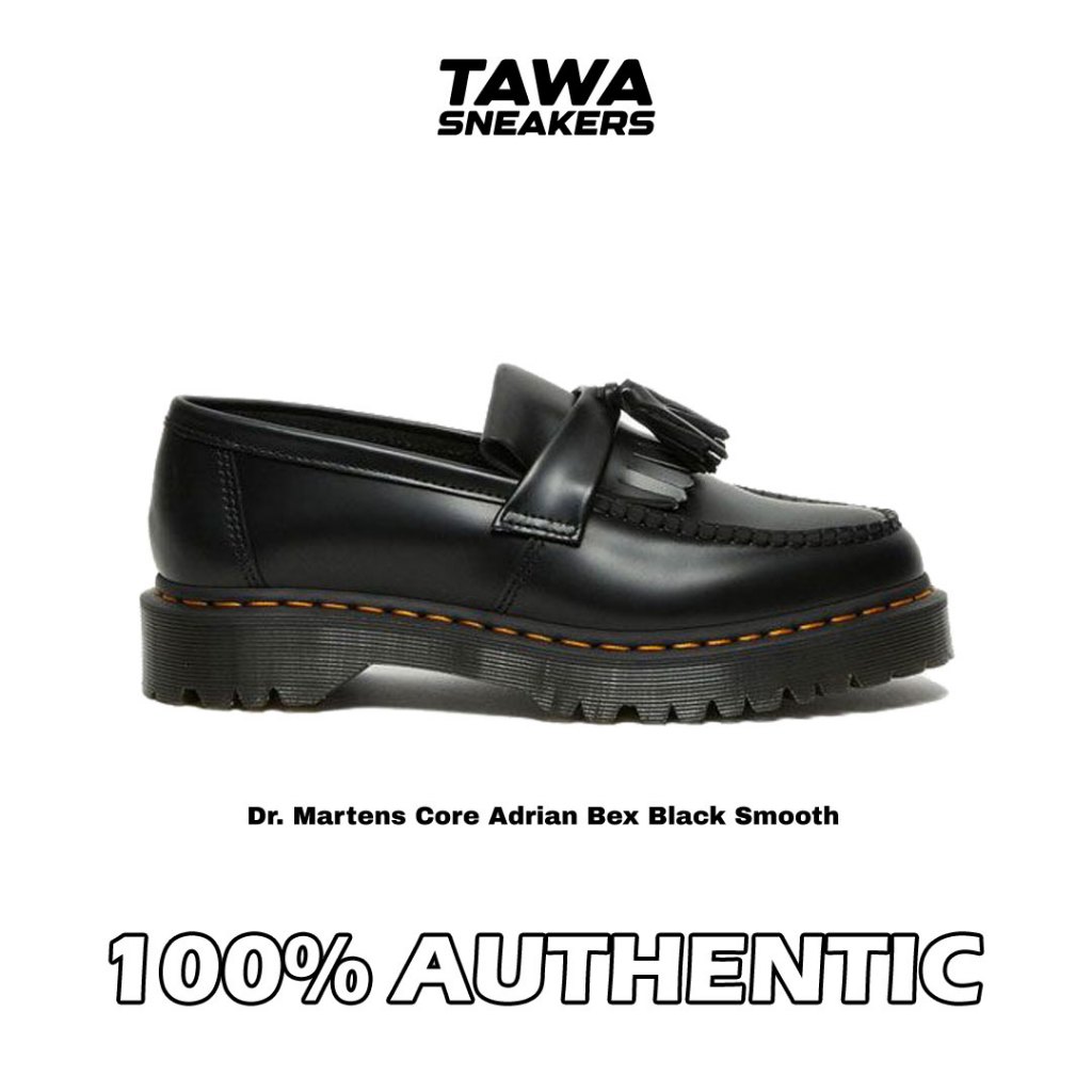 Sepatu Dr Martens Core Adrian Bex Black Smooth