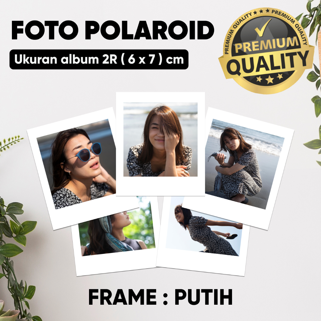 CETAK FOTO POLAROID 2R MURAH CEPAT BERGARANSI | PUTIH | HITAM | WARNA CUSTOM